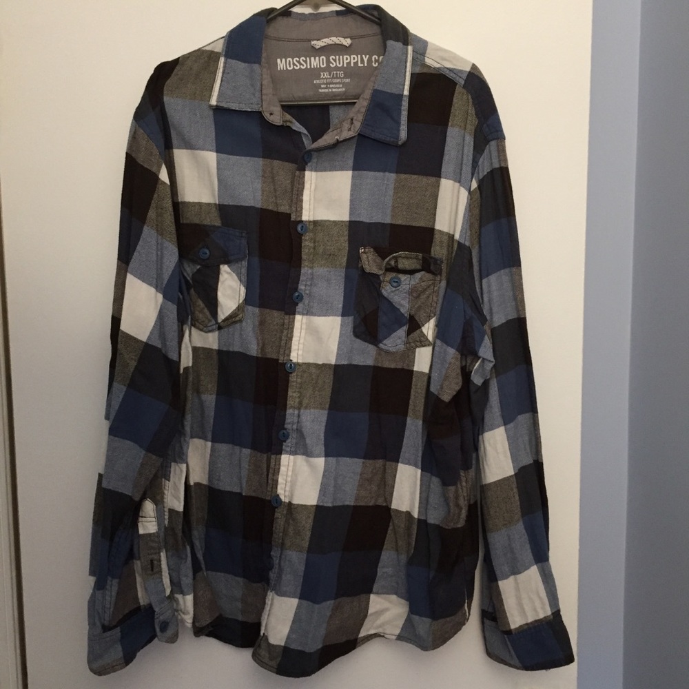Men’s Mossimo Blue Plaid Long sleeve